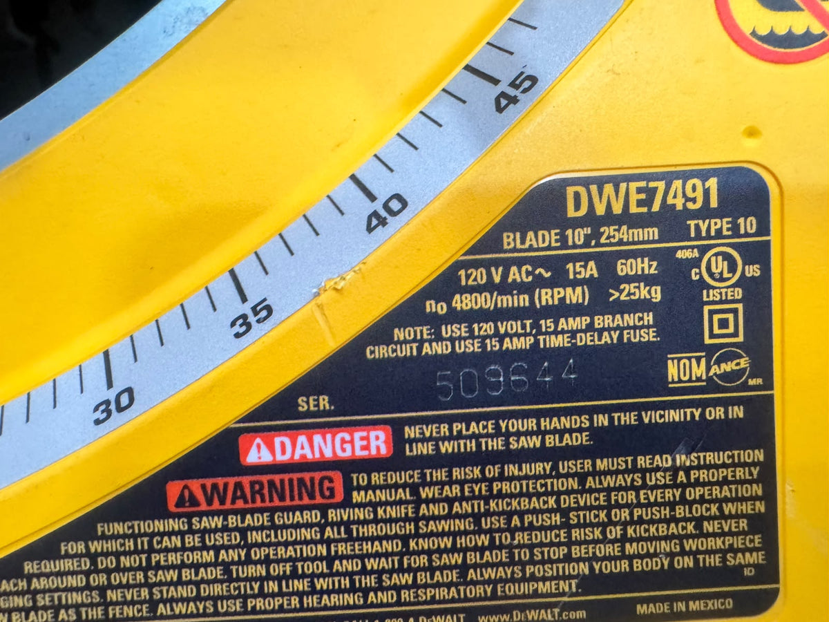 SIERRA DE MESA DEWALT 10” – DWE7491