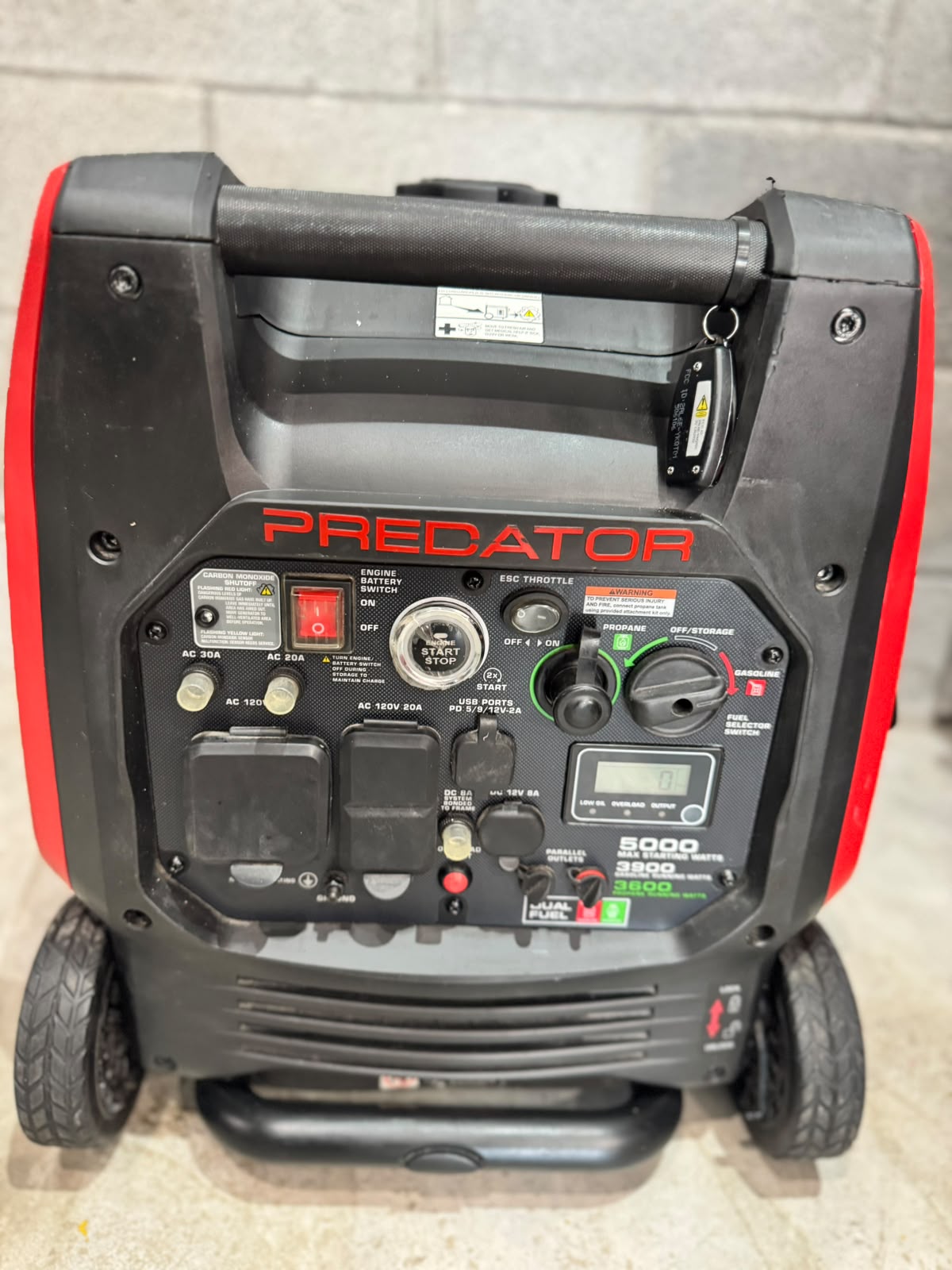 Generadores 5000w silencioso con control