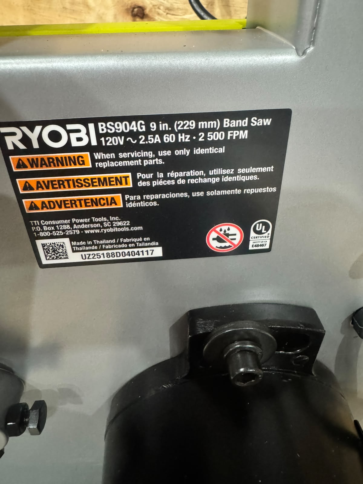 Sierra Cinta RYOBI 9”